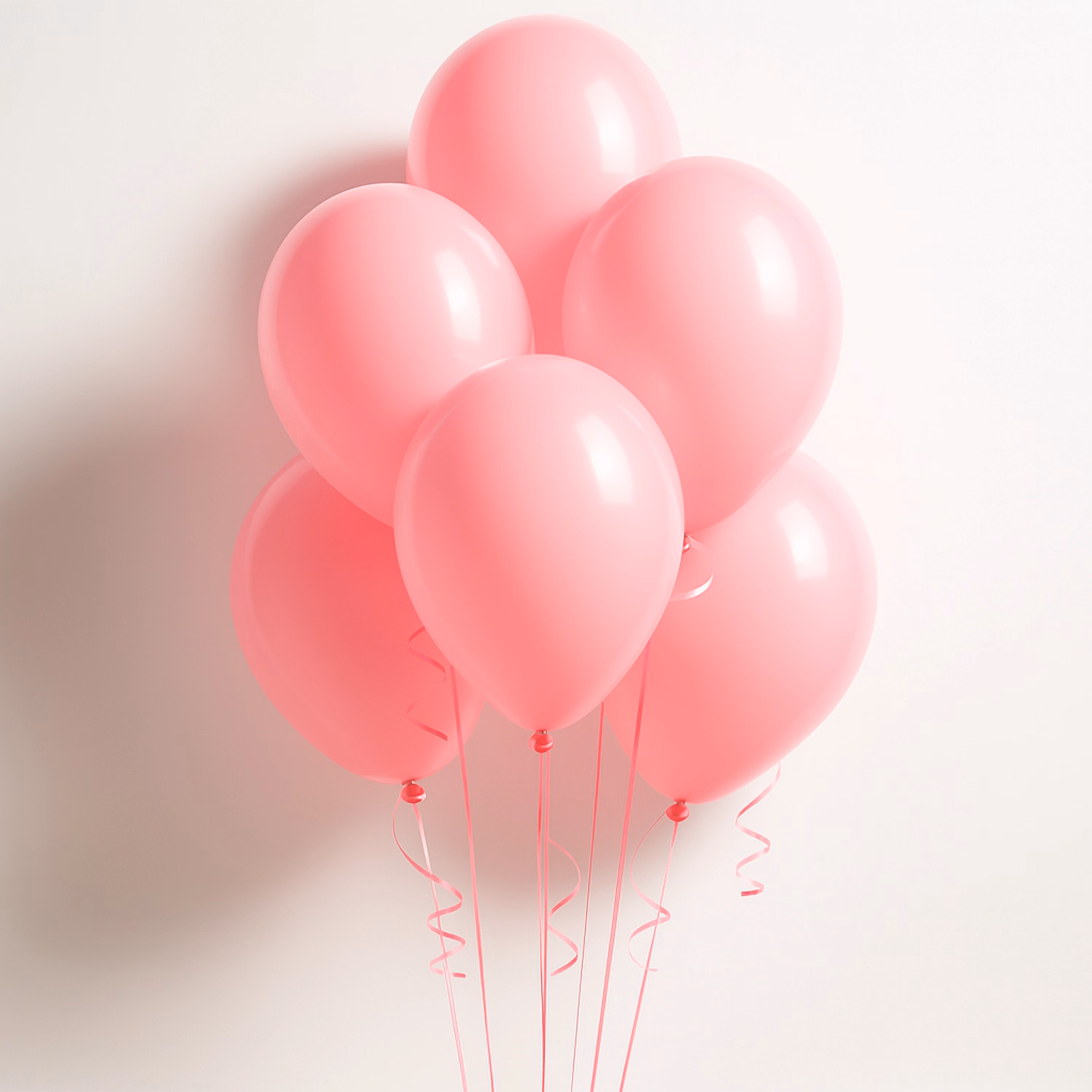 6 Pink Balloons