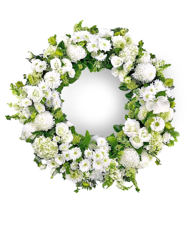 إكليل أبيض سماوي سماوي