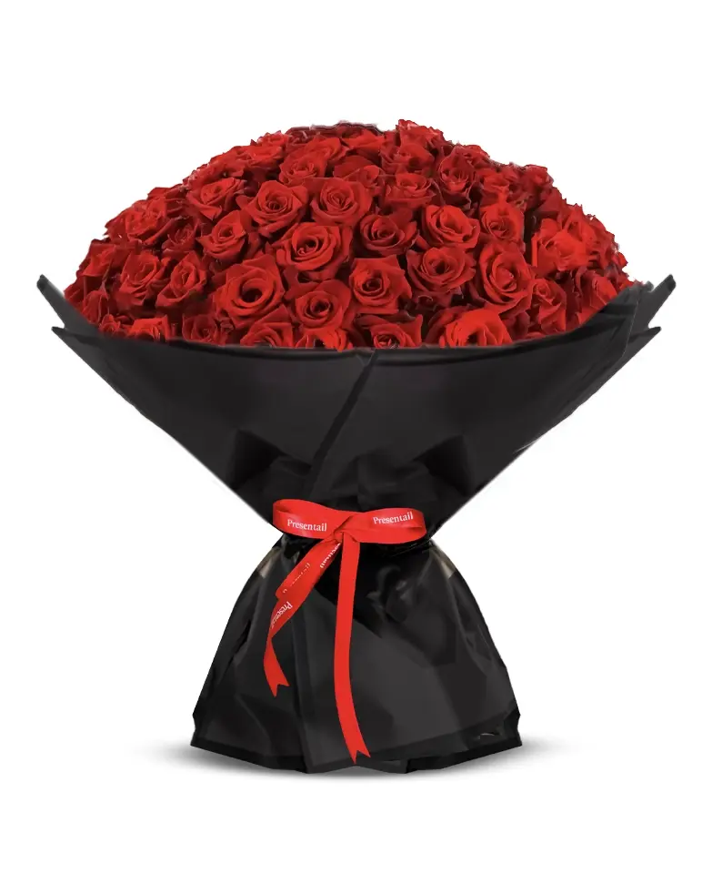 100 Red Roses Arrangement