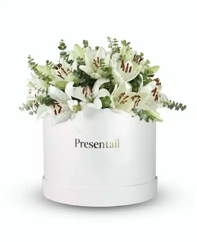 Extra Large White Lilies Box - Image 2