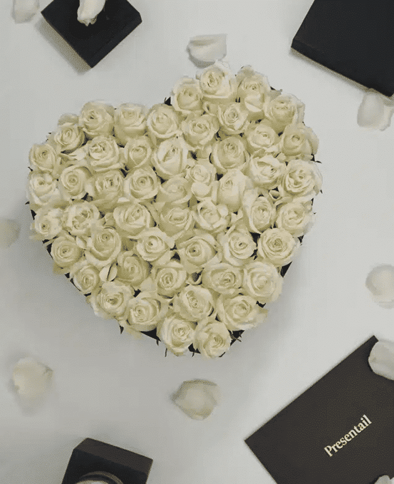 Large White Heart Box - Image 2