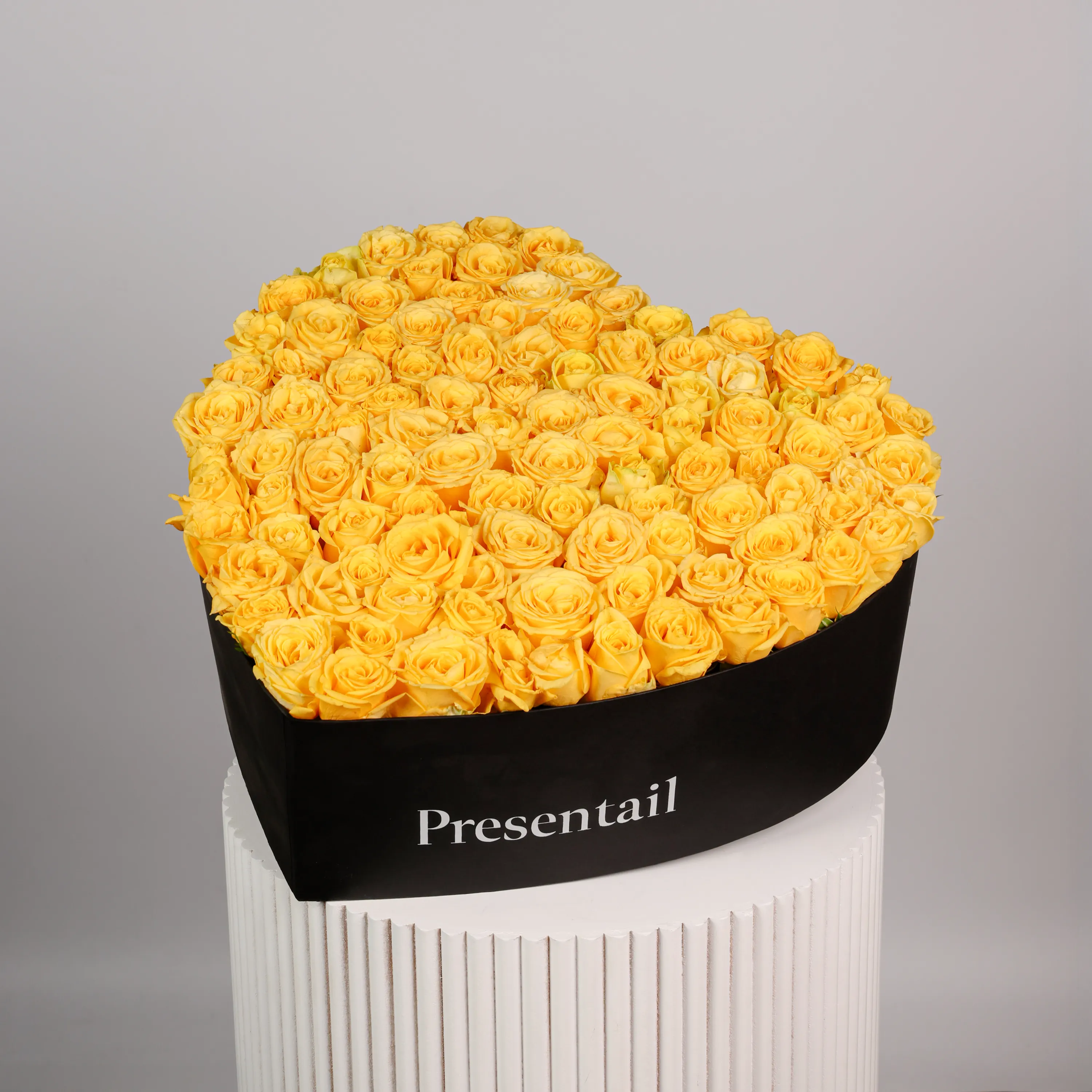 Large Yellow Heart Box