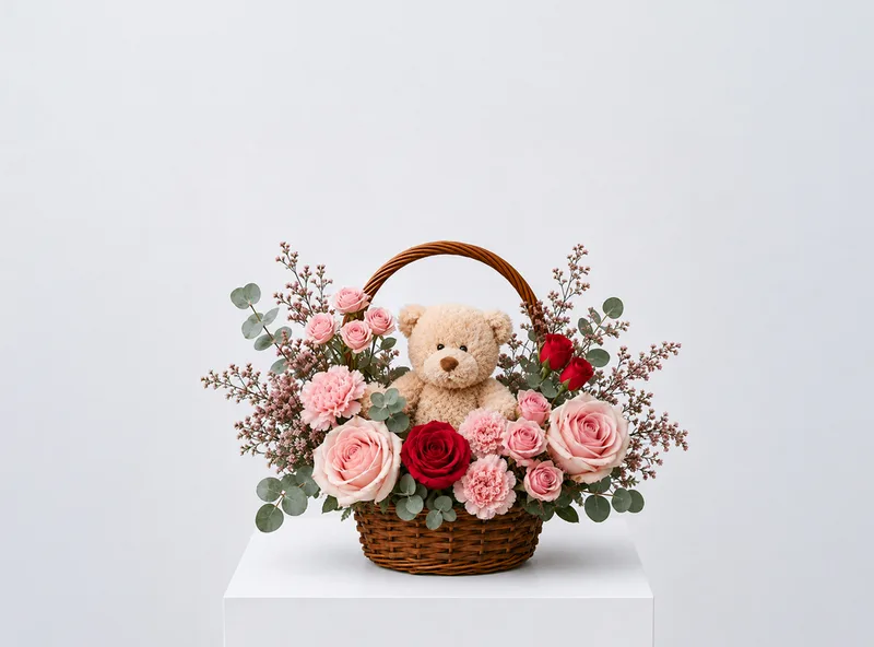 Tender Hug Basket — flower & gift delivery