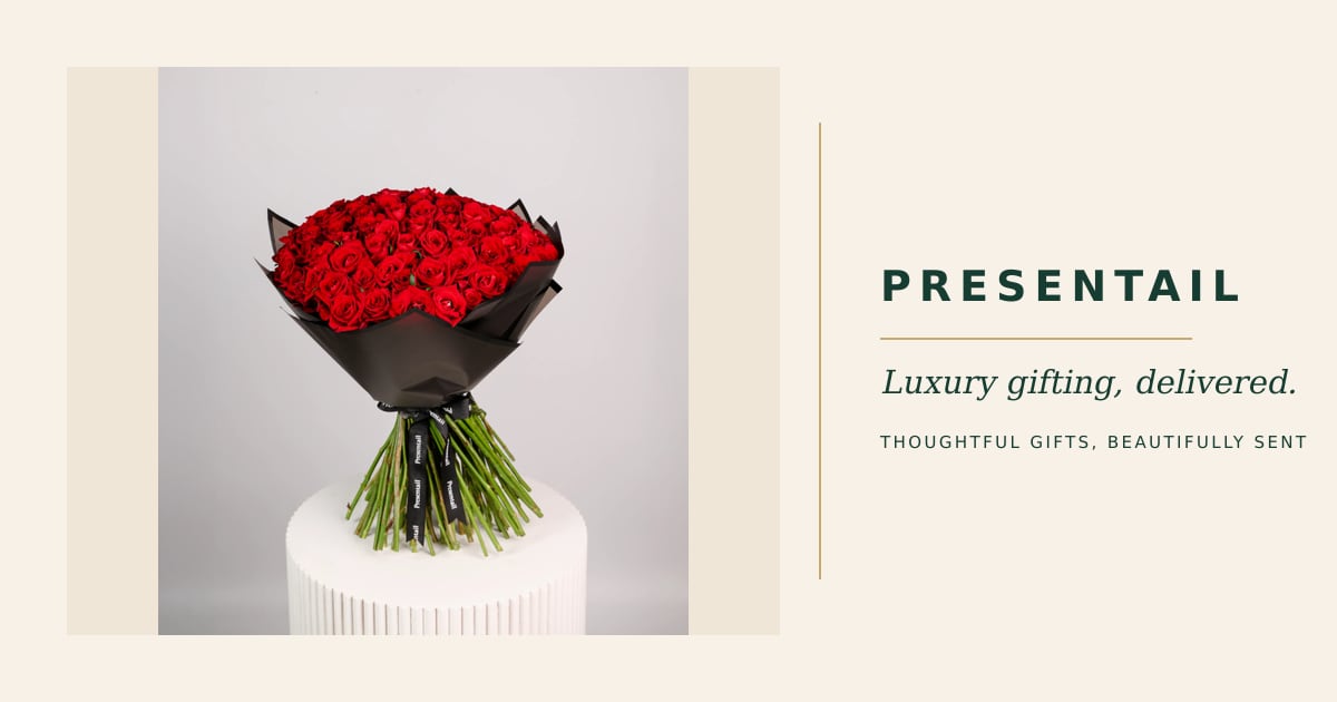 100 Red Roses Arrangement