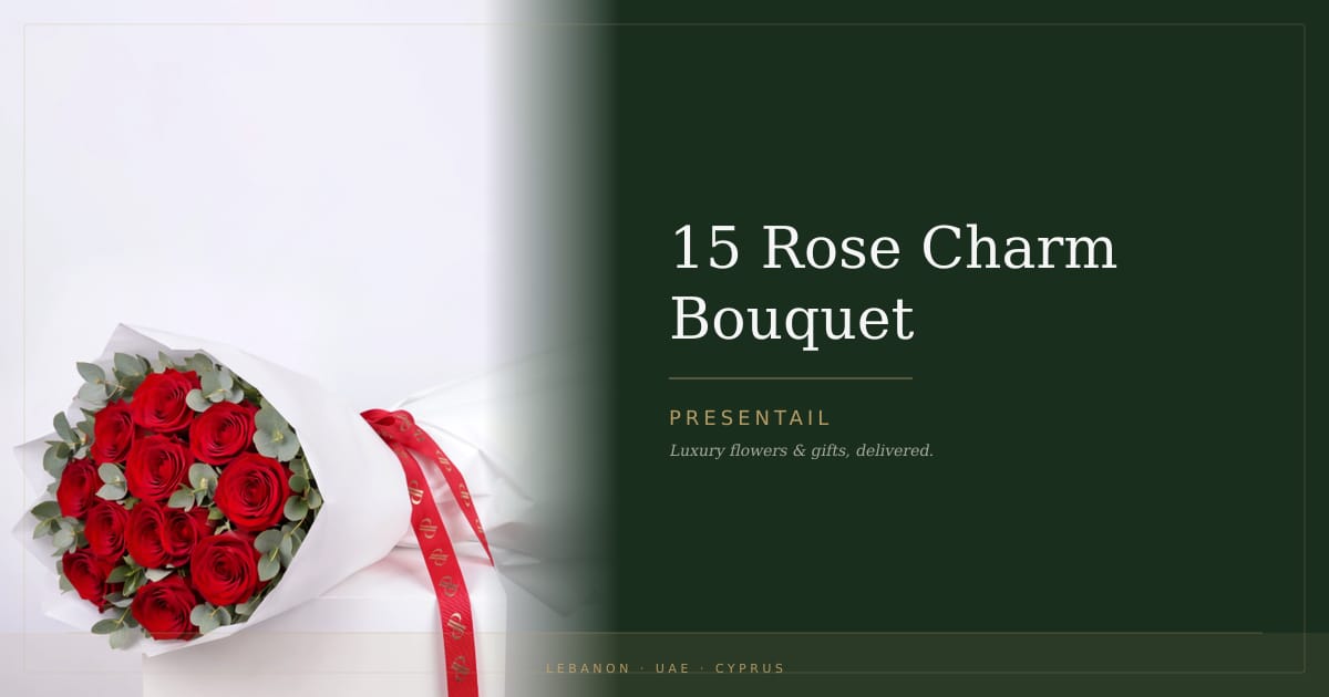 15 Rose Charm Bouquet