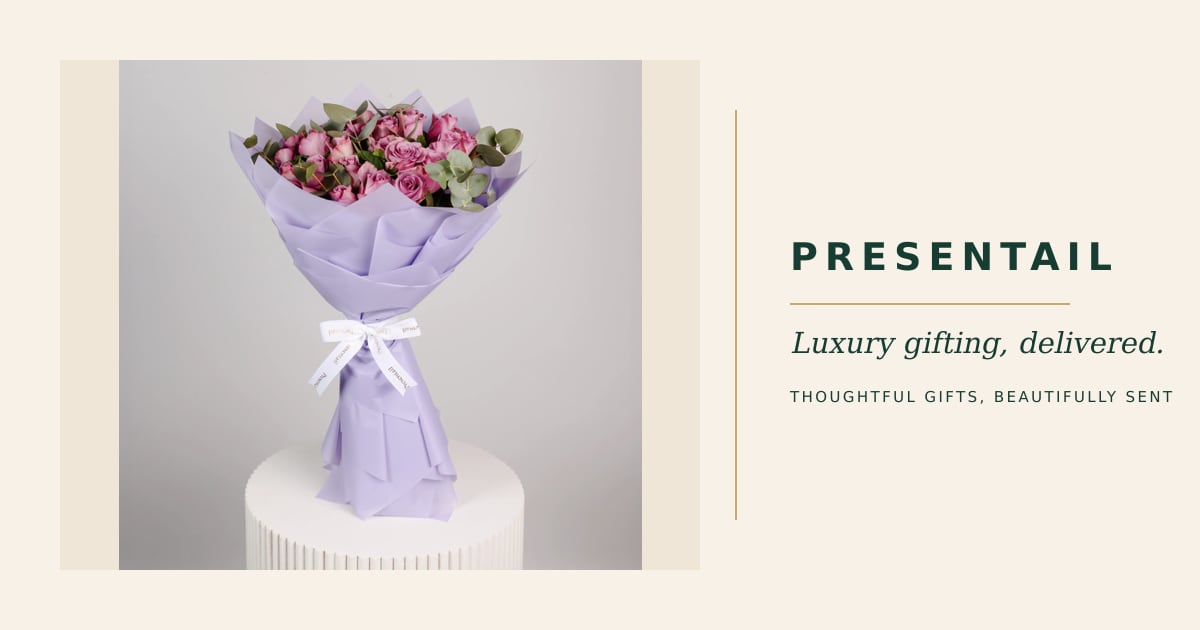 25 Purple Roses Arrangement