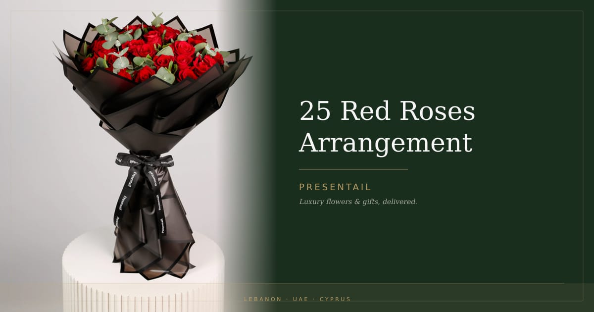 25 Red Roses Arrangement