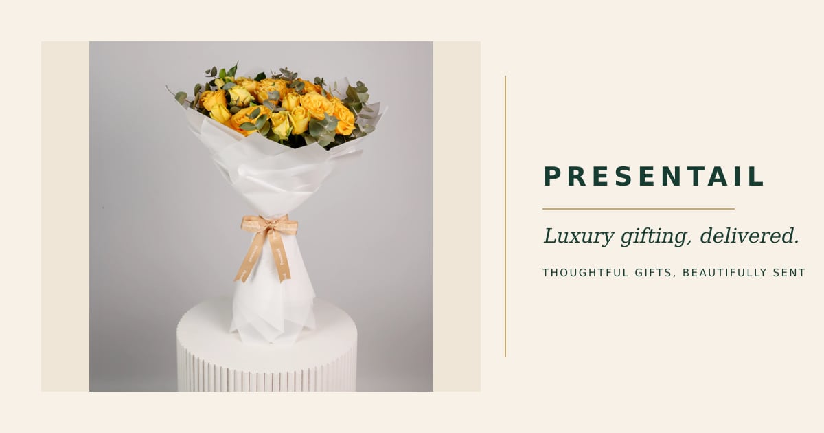 25 Yellow Roses Arrangement