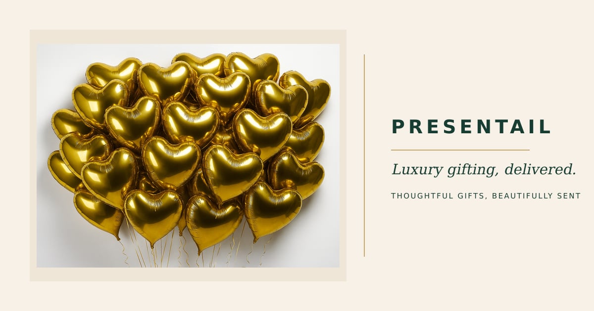 30 Gold Heart Foil Balloon