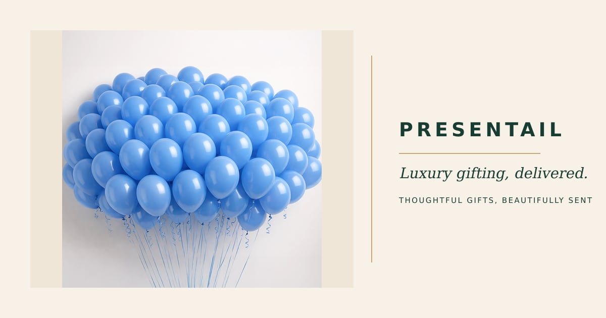 50 Blue Balloons Bundle