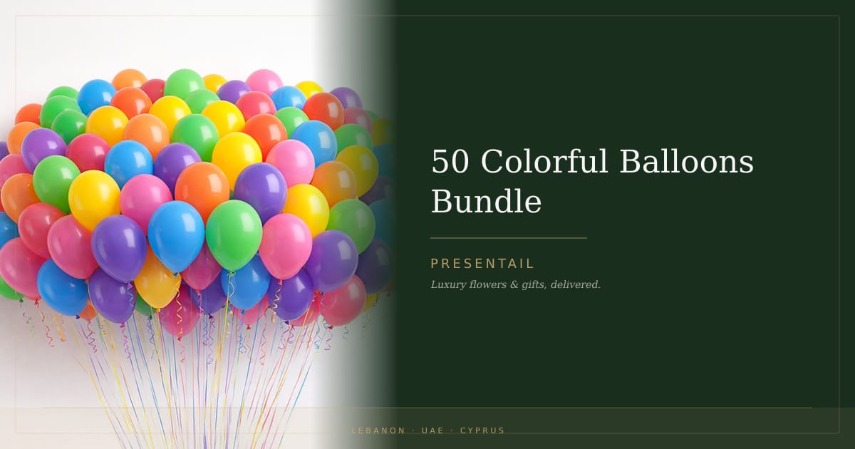 50 Colorful Balloons Bundle
