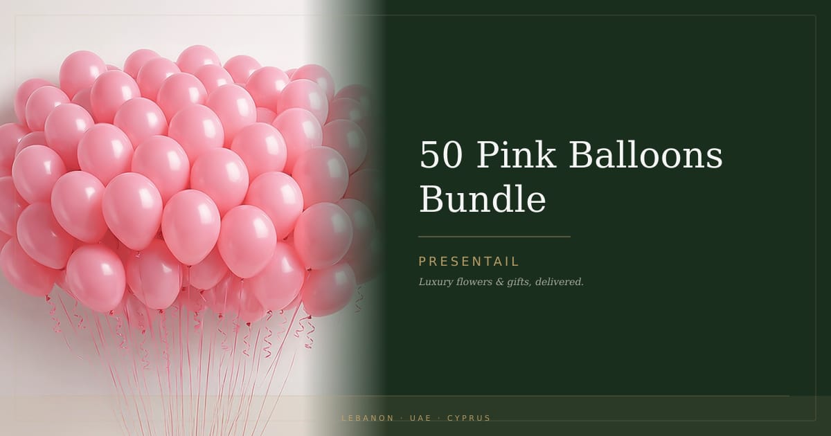 50 Pink Balloons Bundle