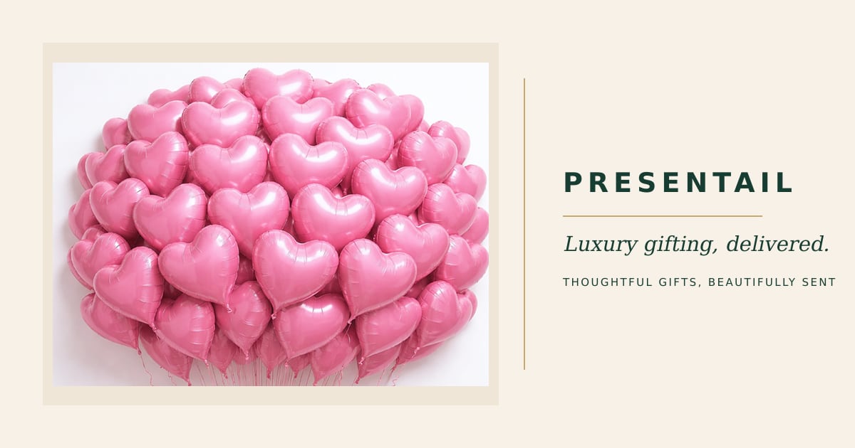 50 Pink Hearts Balloon Bundle