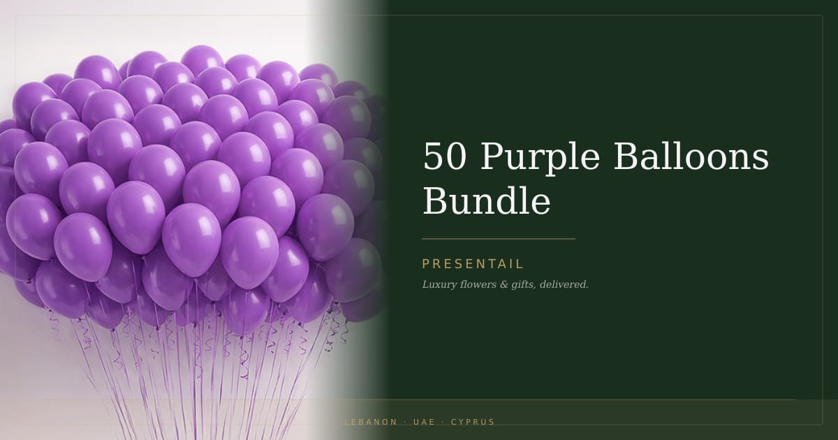 50 Purple Balloons Bundle