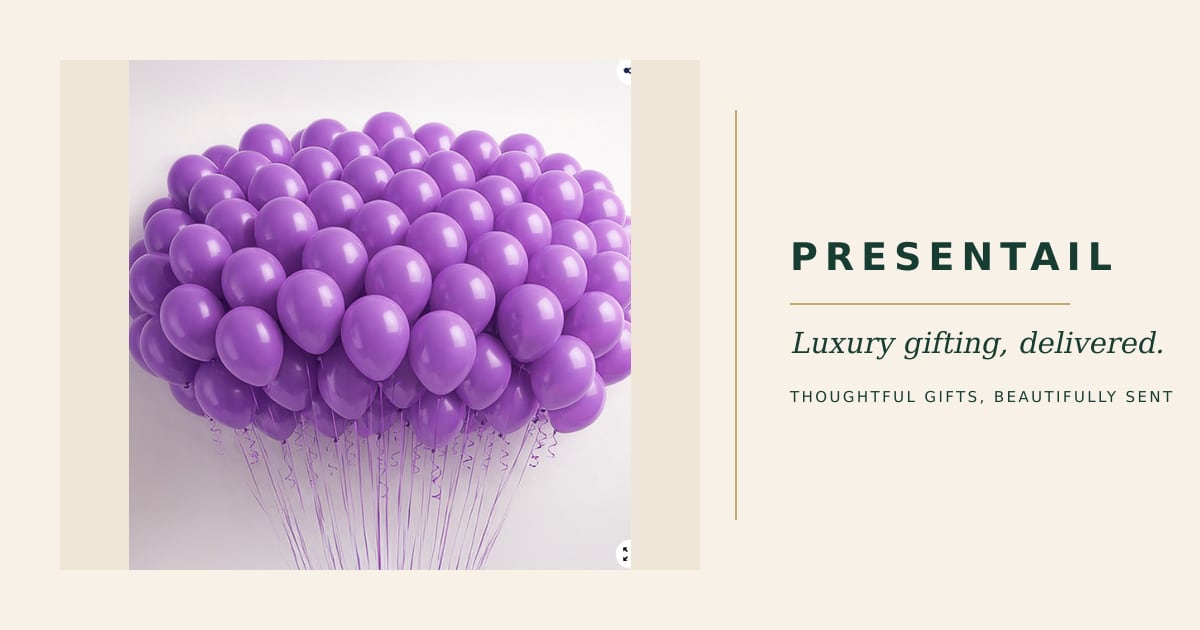 50 Purple Balloons Bundle