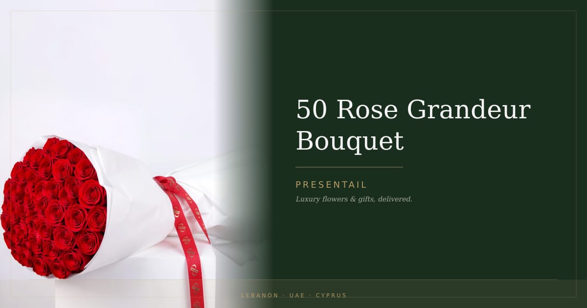 50 Rose Grandeur Bouquet
