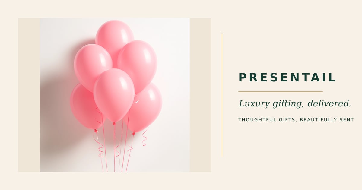 6 Pink Balloons