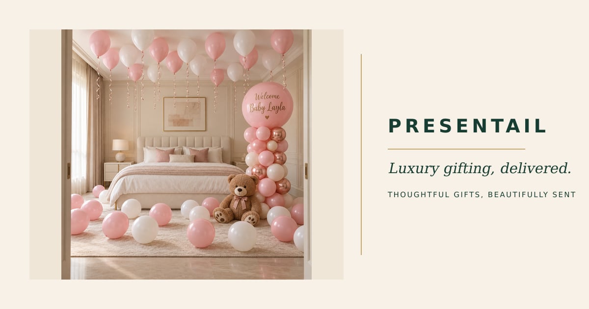Baby Girl Teddy Welcome Room Decoration