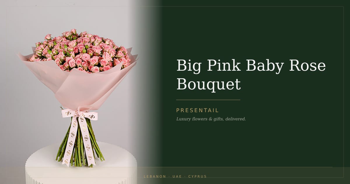 Big Pink Baby Rose Bouquet