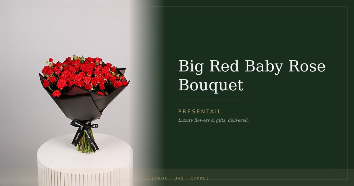 Big Red Baby Rose Bouquet