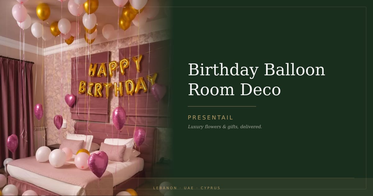 Birthday Balloon Room Deco