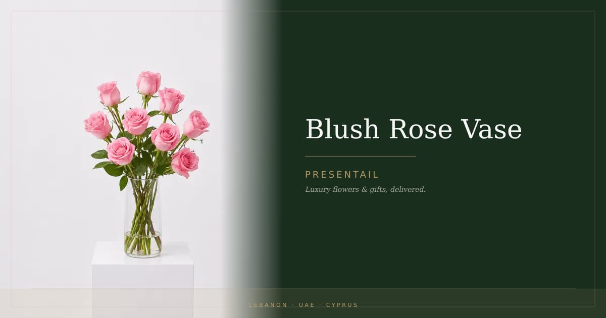 Blush Rose Vase