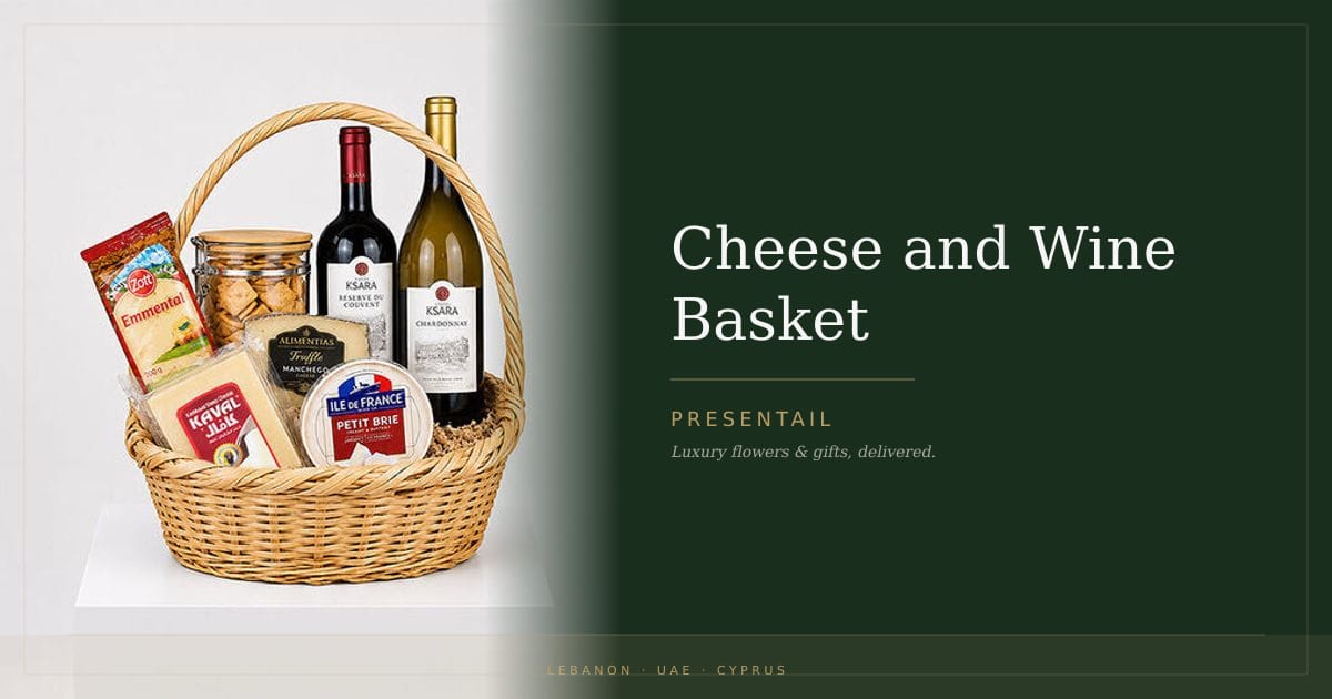 Cheese and Wine Basket