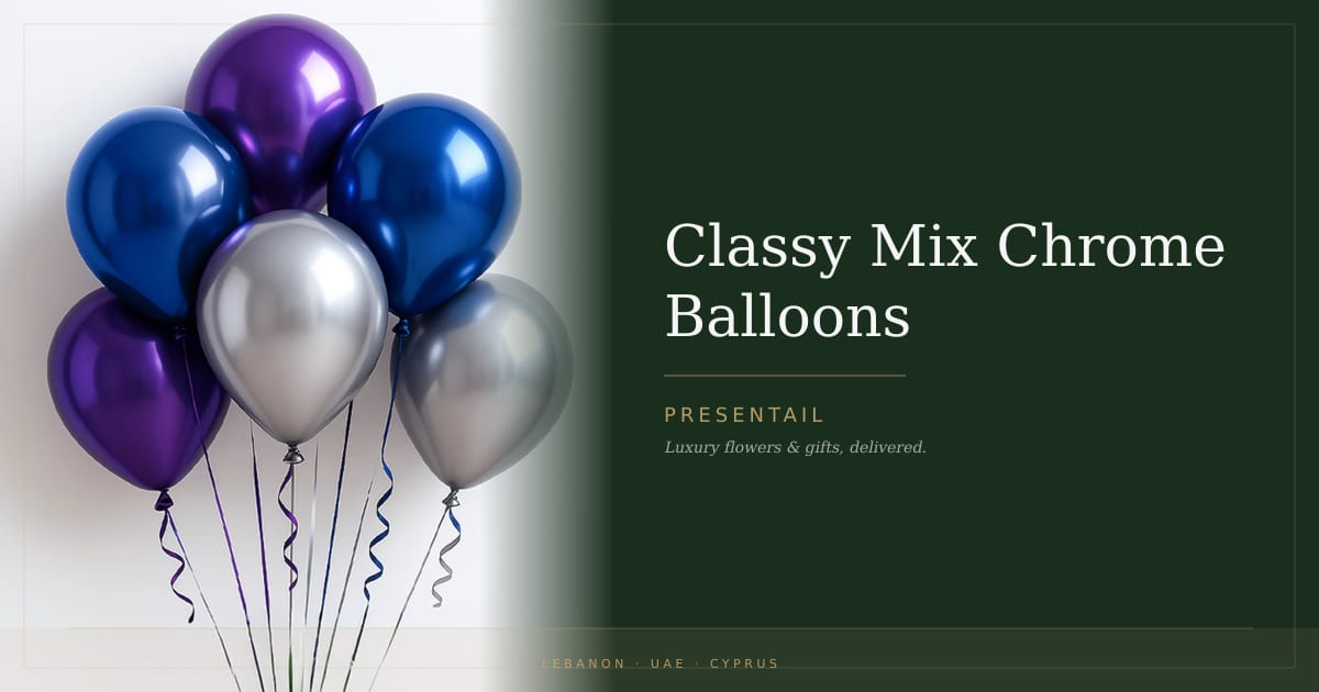 Classy Mix Chrome Balloons