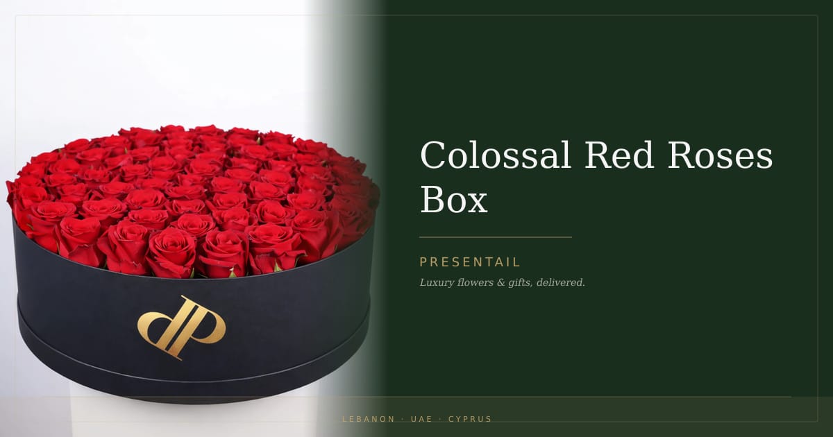Colossal Red Roses Box