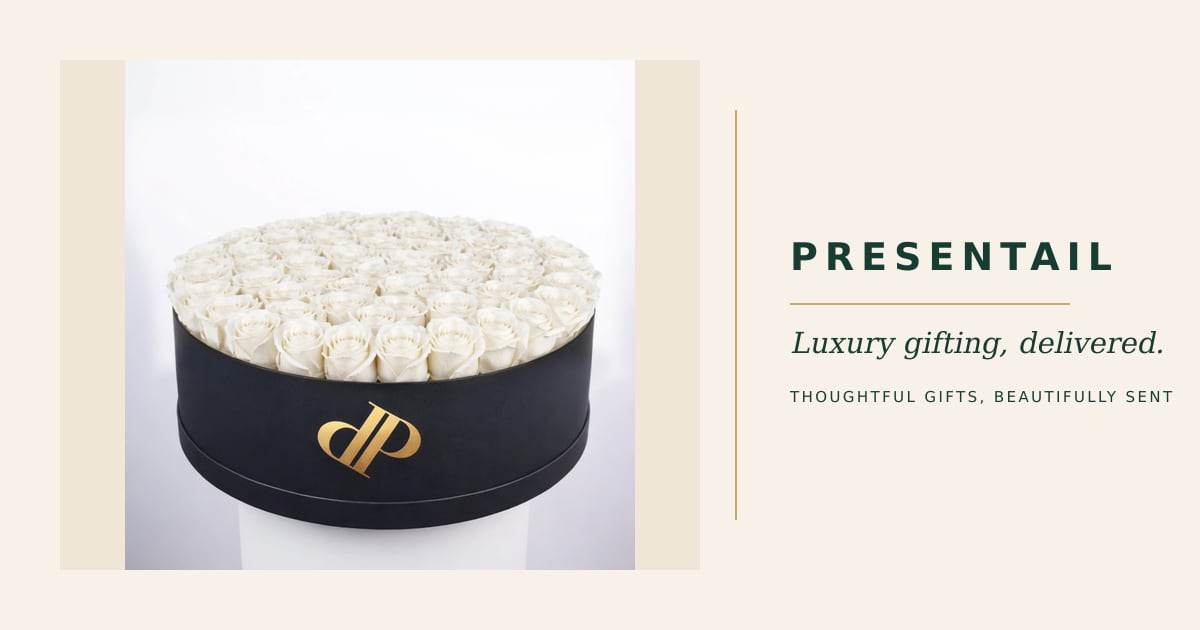 Colossal White Roses Box