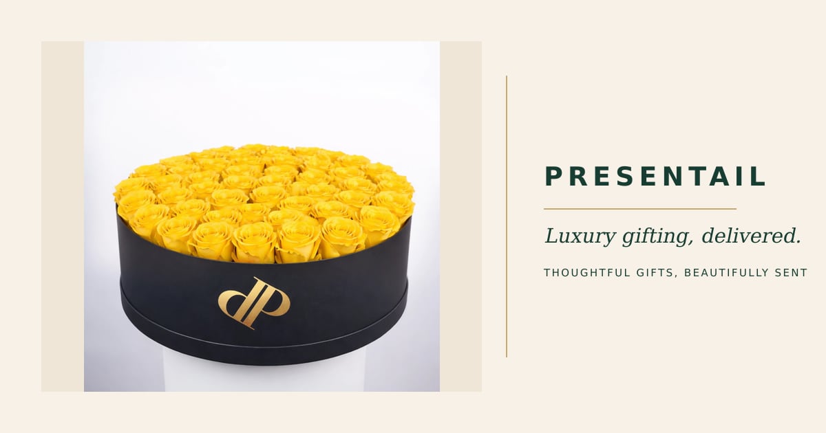 Colossal Yellow Roses Box