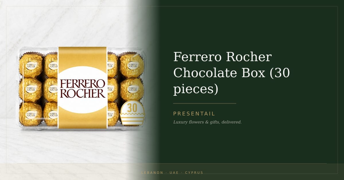 Ferrero Rocher Chocolate Box (30 pieces)