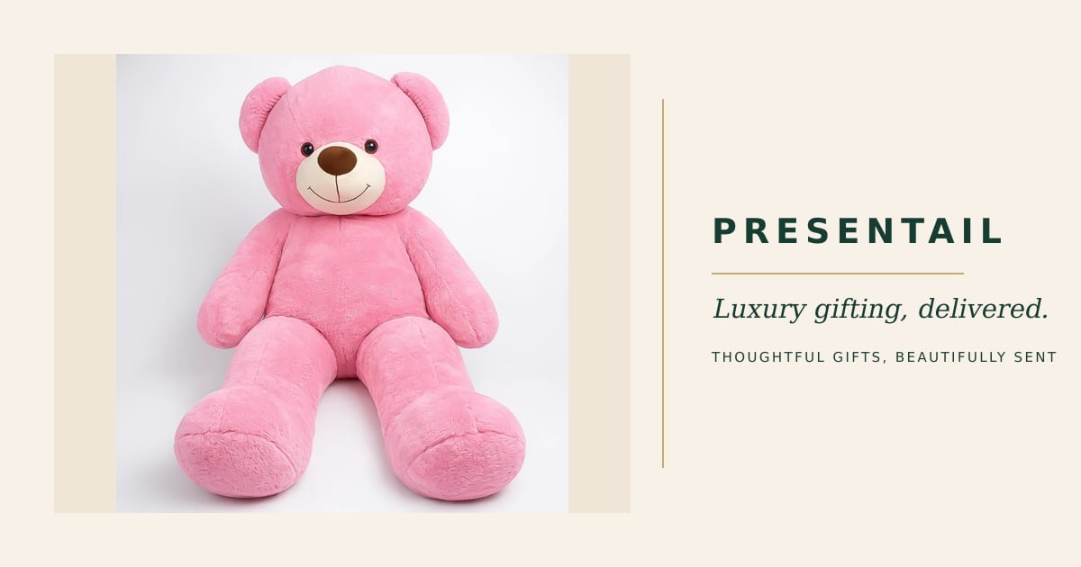 Giant Rose Teddy Bear
