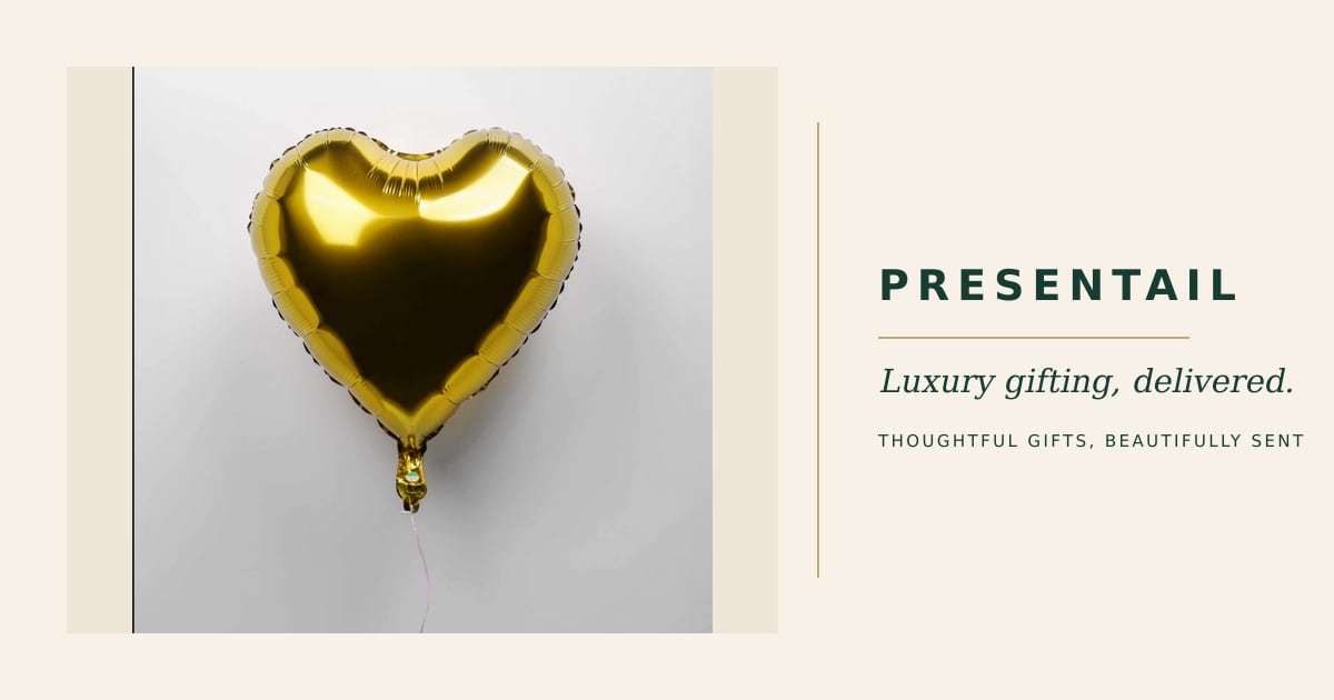 Gold Heart Balloon