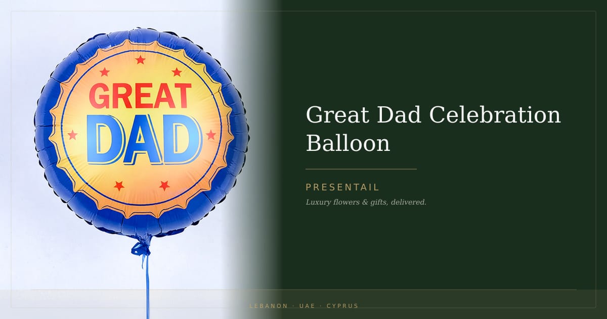 Great Dad Celebration Balloon