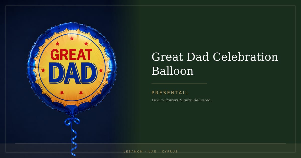 Great Dad Celebration Balloon