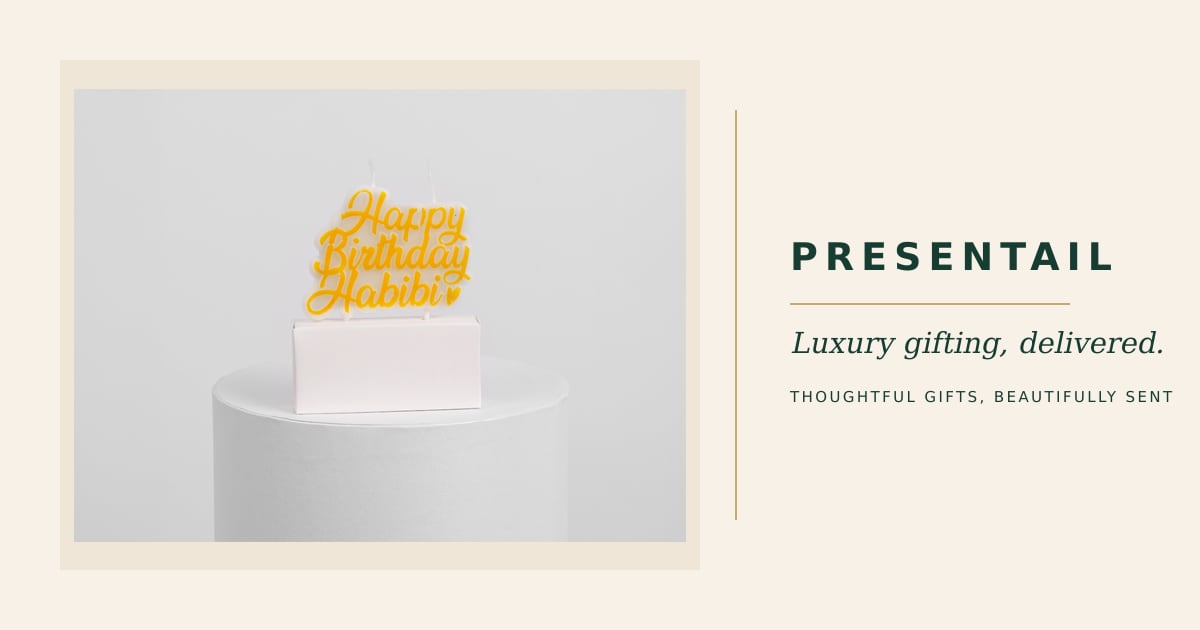 Happy Birthday Habibi Candle