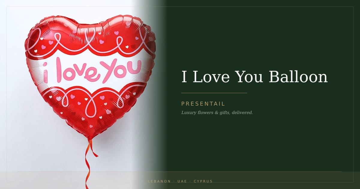 I Love You Balloon