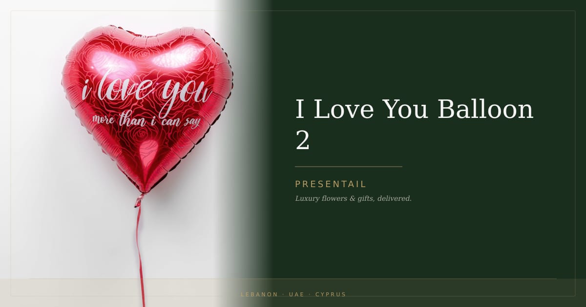 I Love You Balloon 2
