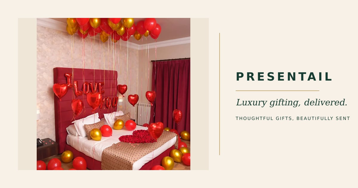 I Love You Balloon Room Deco