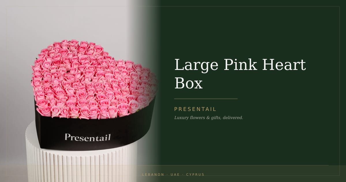Large Pink Heart Box