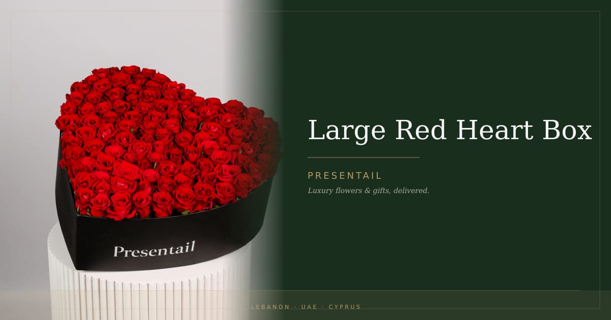 Large Red Heart Box