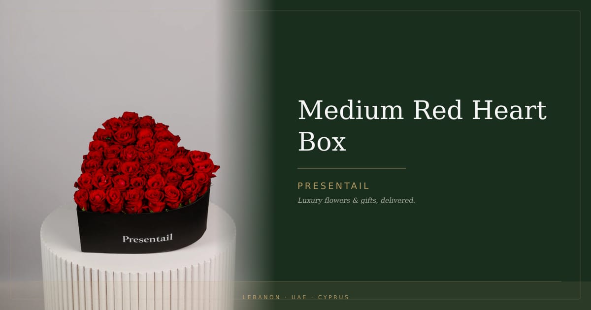 Medium Red Heart Box