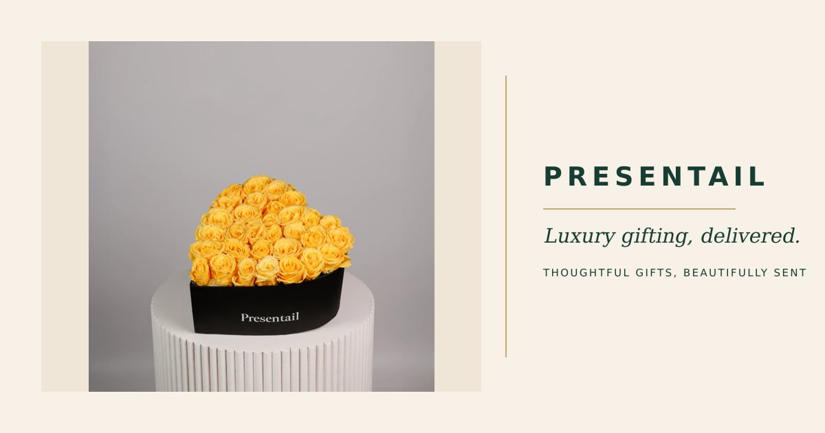 Medium Yellow Heart Box