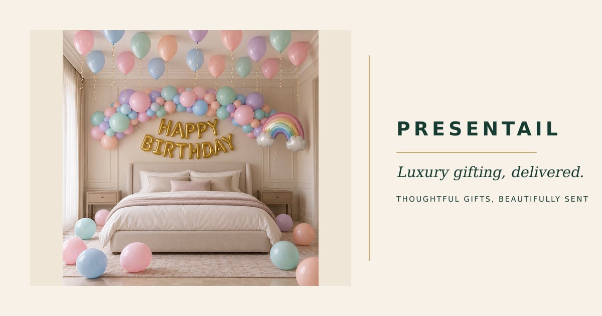 Pastel Rainbow Birthday Room Decoration