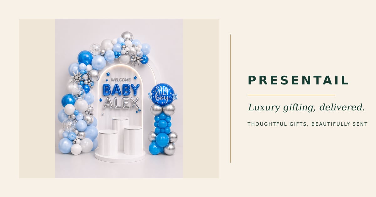 Personalized Baby Boy Welcome Setup