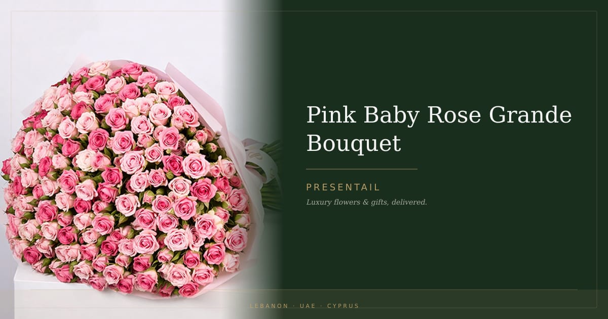 Pink Baby Rose Grande Bouquet