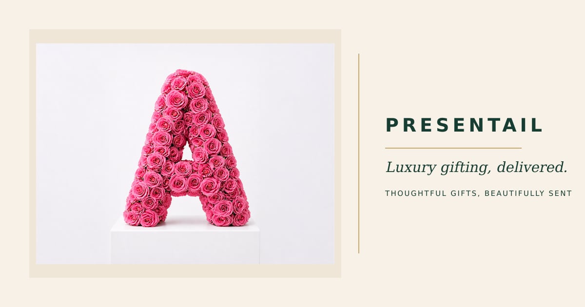 Pink Baby Rose Letter