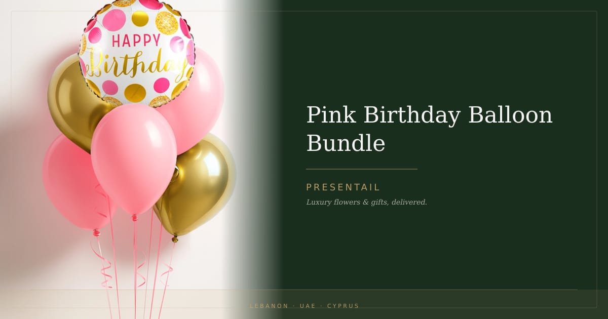 Pink Birthday Balloon Bundle