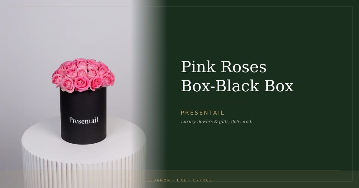 Pink Roses Box-Black Box